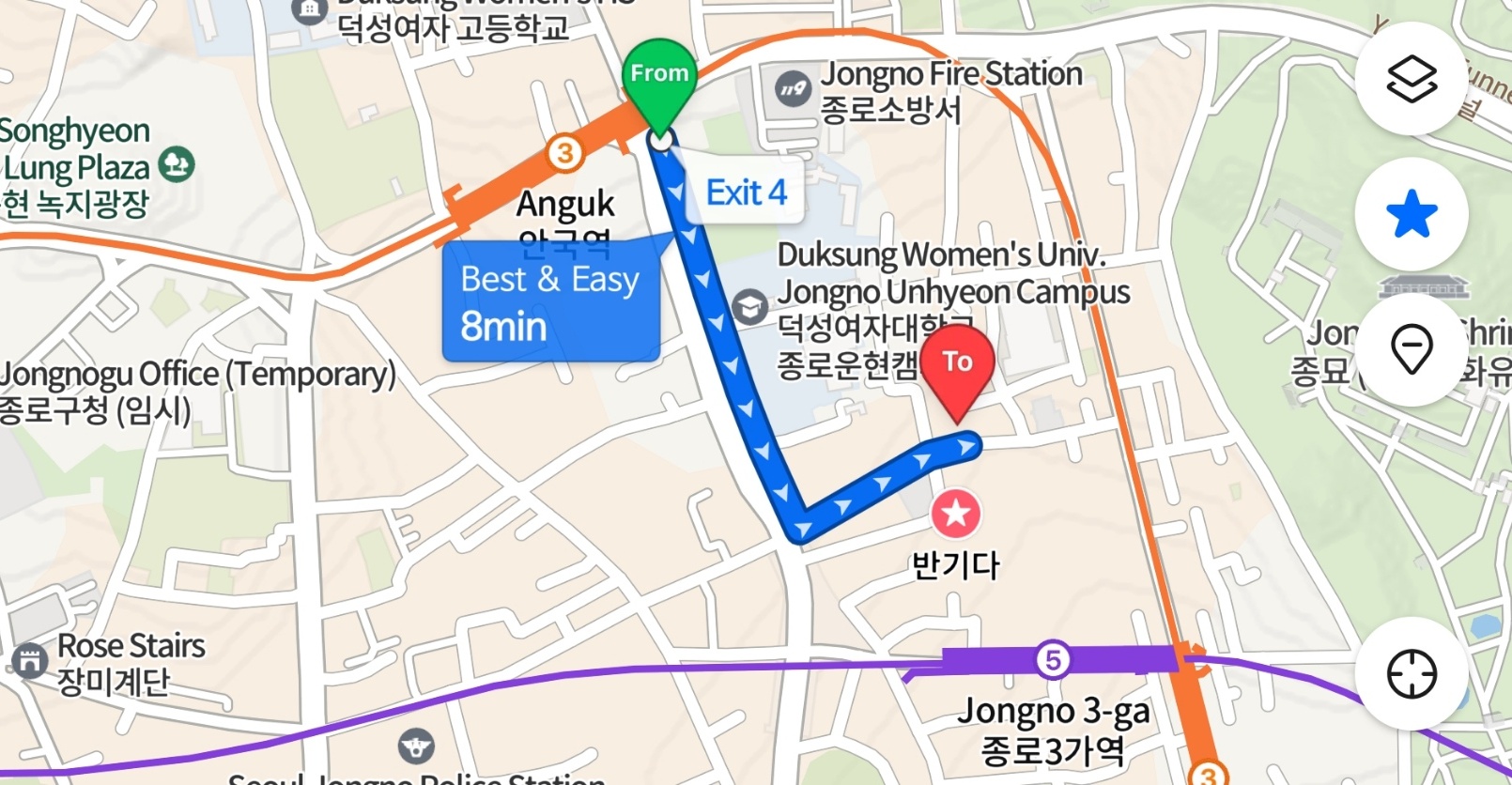 Anguk Station to ibis
